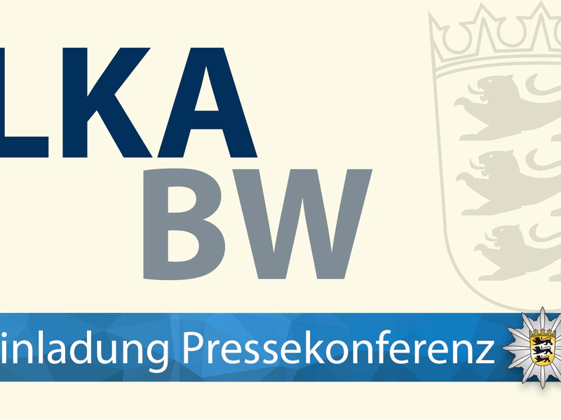 LKA-BW: Einladung zur Pressekonferenz der ZeOS NRW, des Zollkriminalamtes (ZKA), des Zollfahndungsamtes Stuttgart und des Landeskriminalamtes Baden-Württemberg - Foto: presseportal.de