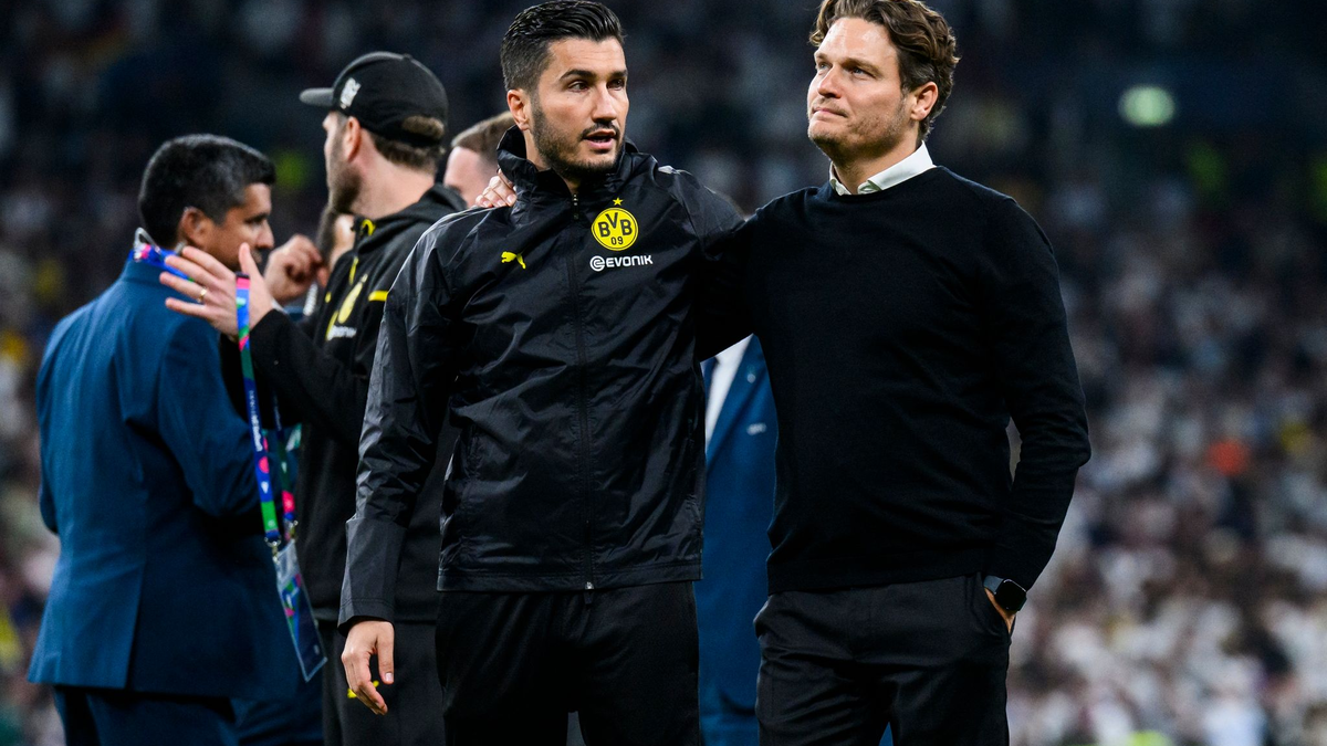 Nuri Sahin (l) könnte der Nachfolger von Edin Terzic als BVB-Coach werden. - Foto: Tom Weller/dpa
