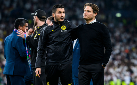 Nuri Sahin (l) könnte der Nachfolger von Edin Terzic als BVB-Coach werden. - Foto: Tom Weller/dpa