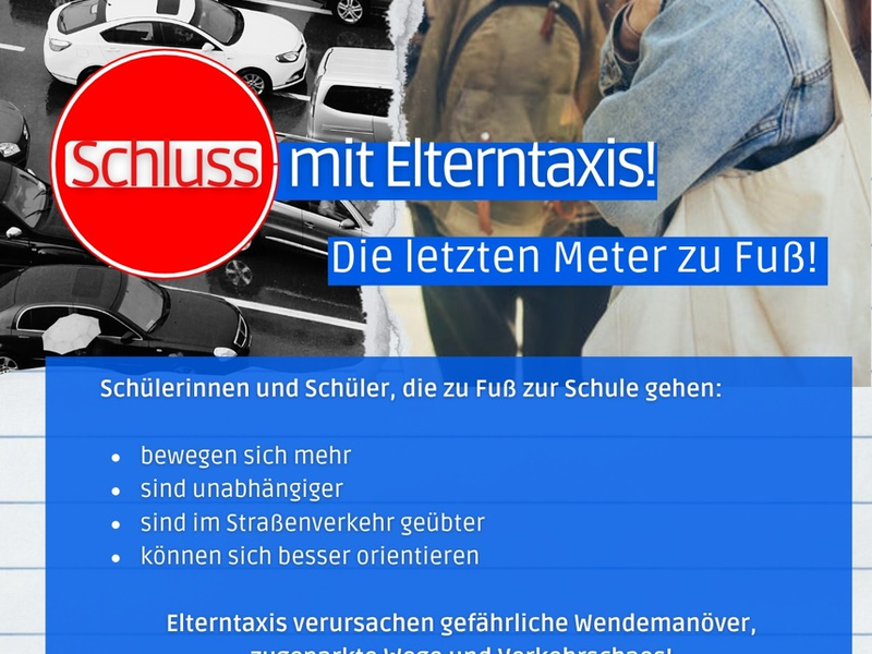 POL-PDMT: Aktionstag Elterntaxi - Foto: presseportal.de