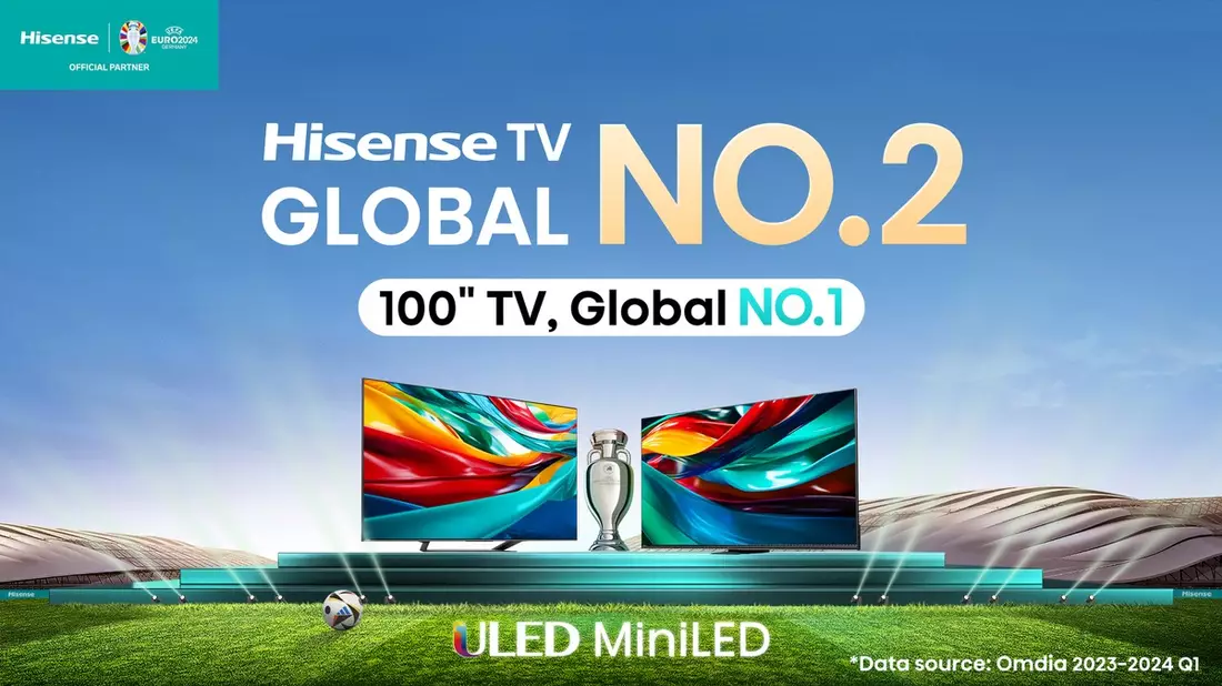 Hisense weltweit auf Platz 2 im ersten Quartal 2024 - Bild: presseportal.de