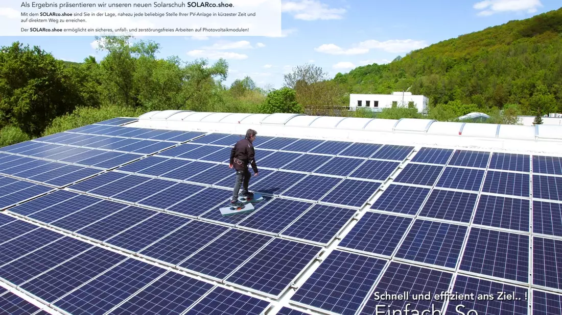 SOLARco.shoe - In Zukunft begehen Sie Solarmodule! - Bild: presseportal.de