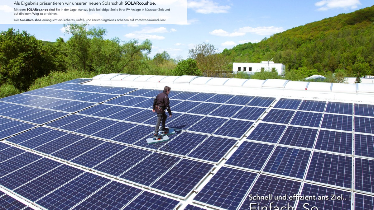 SOLARco.shoe - In Zukunft begehen Sie Solarmodule! - Foto: presseportal.de