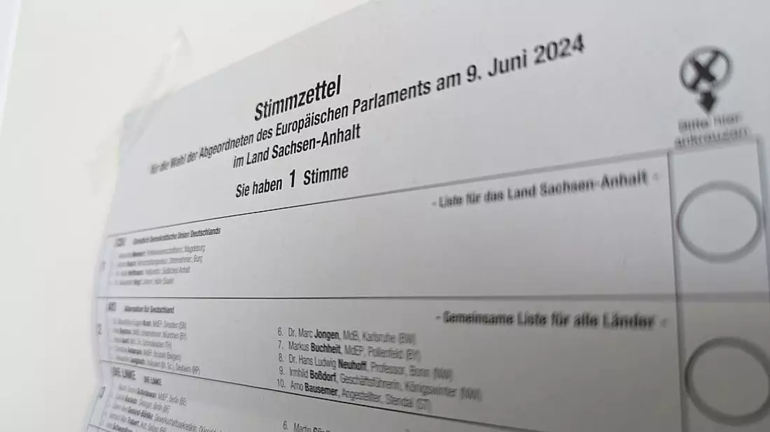 Stimmzettel zur Europawahl 2024 (Archiv) - Bild: über dts Nachrichtenagentur