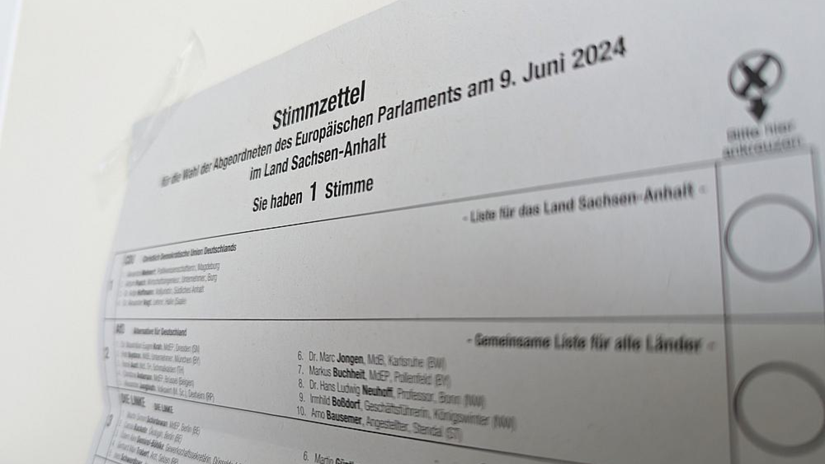 Stimmzettel zur Europawahl 2024 (Archiv) - Foto: über dts Nachrichtenagentur
