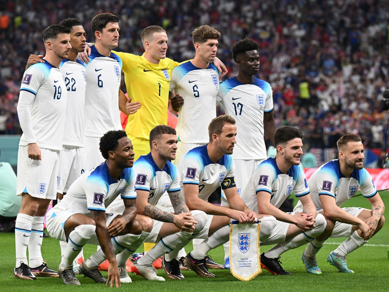 Englands Nationalteam trifft zum EM-Start auf Serbien. - Foto: Robert Michael/dpa