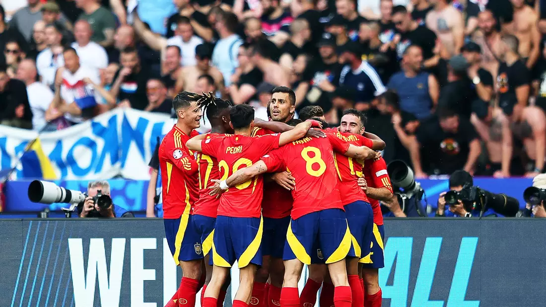 Spanien führte bereits zur Halbzeit mit 3:0 gegen Kroatien. - Bild: Andreas Gora/dpa