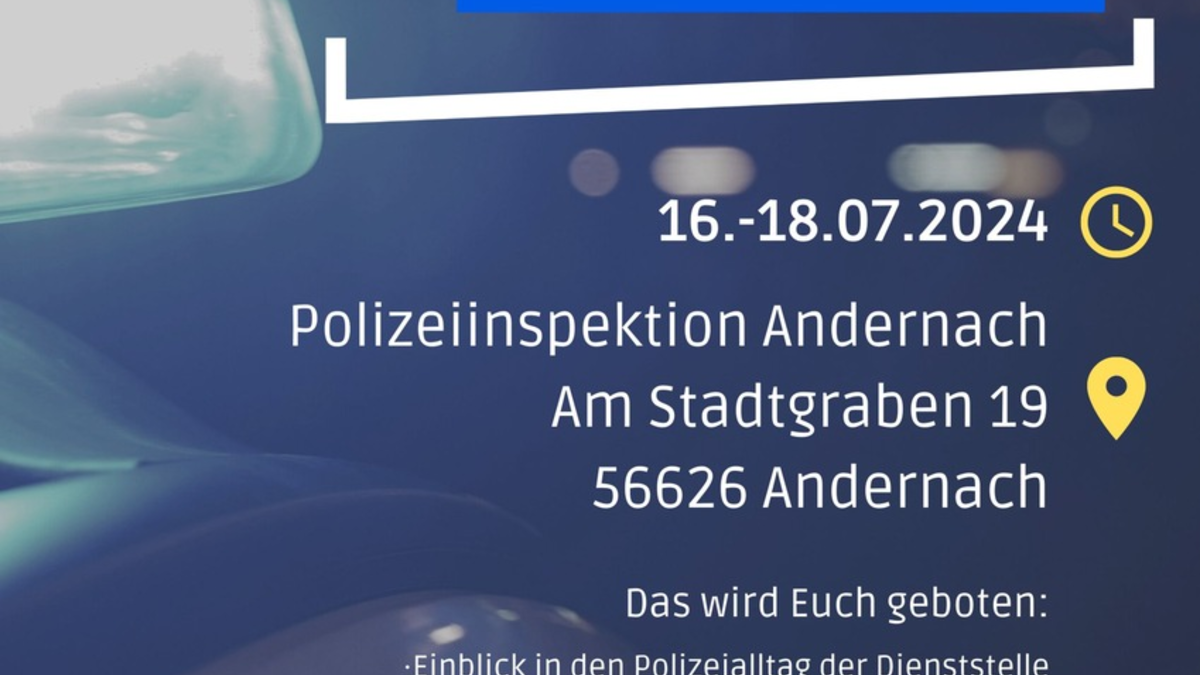 POL-PPKO: Schnupperpraktikum bei der Polizeiinspektion Andernach - Foto: presseportal.de