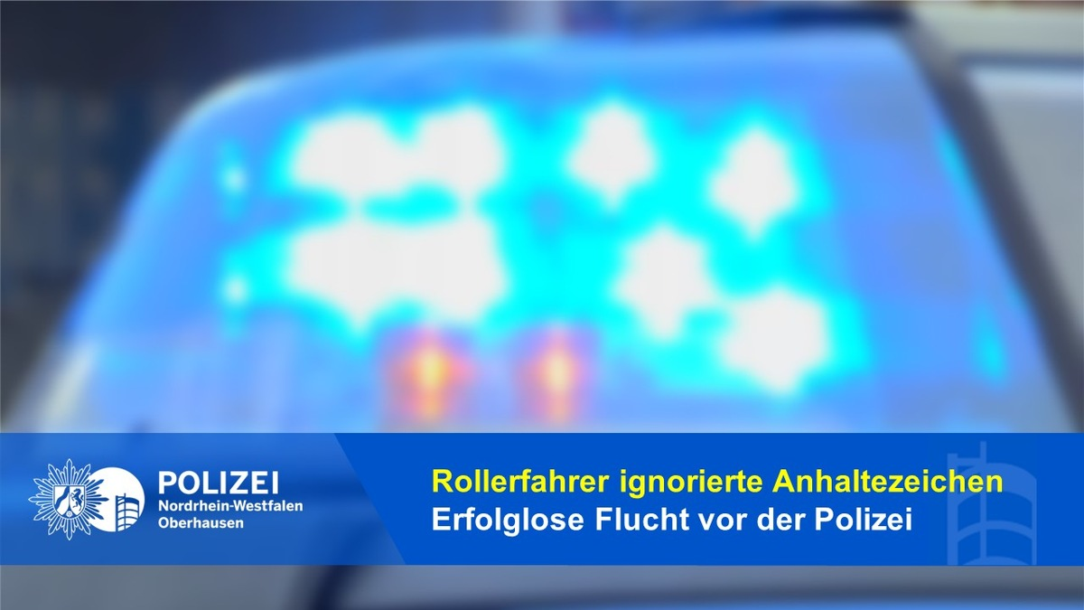 POL-OB: Rollerfahrer ignorierte Anhaltezeichen / Erfolglose Flucht vor der Polizei - Foto: presseportal.de