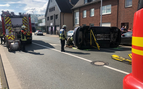 FW Bocholt: Verkehrsunfall Werther Straße - Foto: presseportal.de