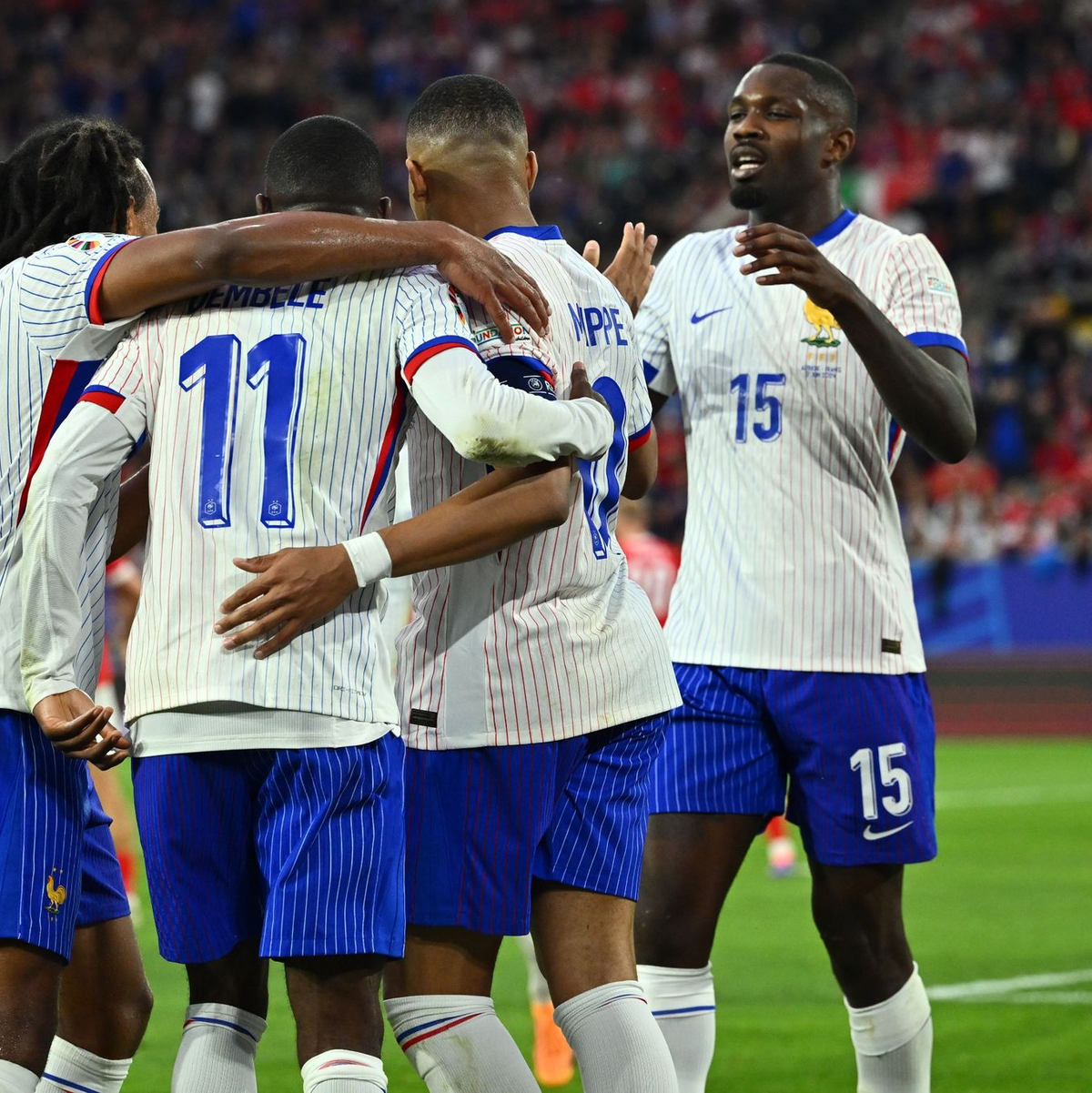 Favorit Frankreich besiegte Österreich in einer spannenden Partie mit 1:0. - Foto: Marius Becker/dpa