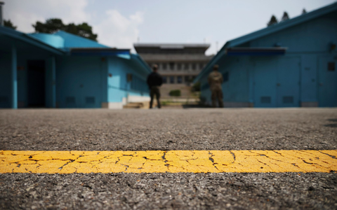 Die demilitarisierte Zone bildet bis heute die De-facto-Grenze zwischen Nord- und Südkorea. - Foto: Kim Hong-Ji/Pool ReutersPool Reuters/AP
