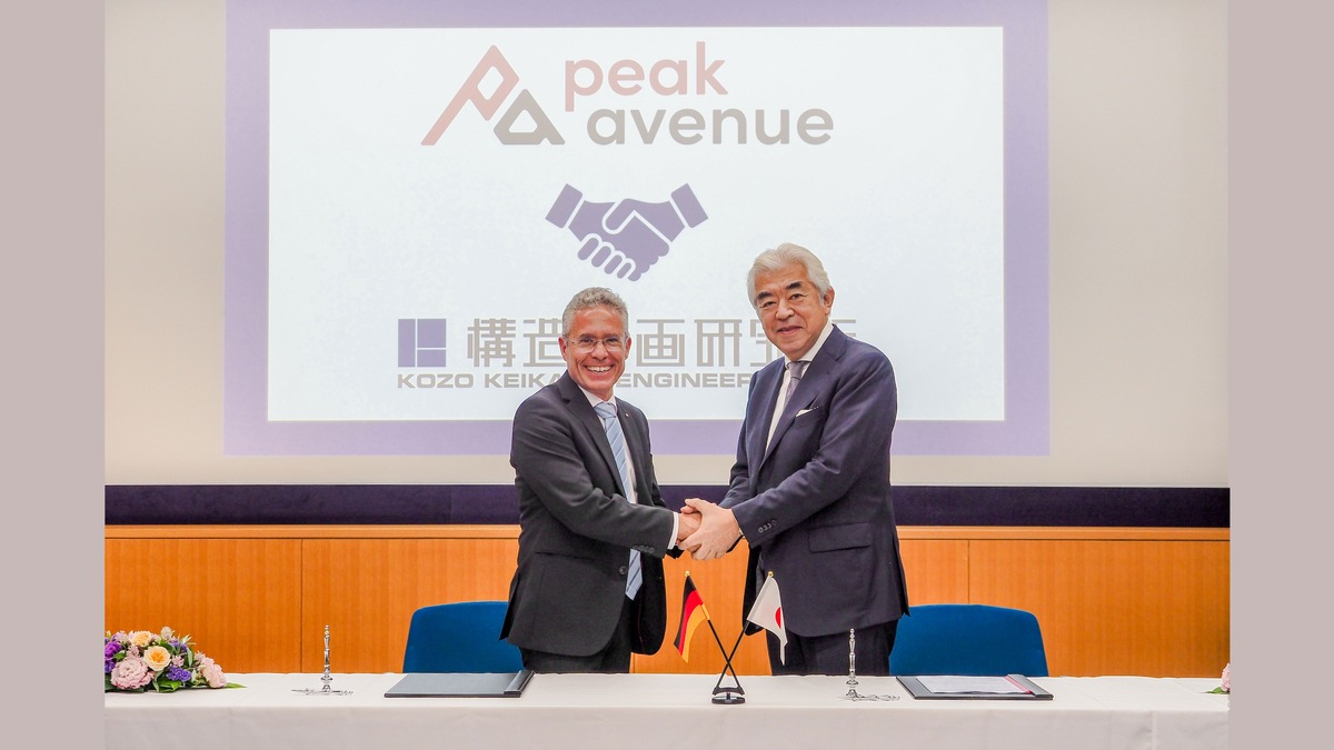 PeakAvenue begrüsst Kozo Keikaku Engineering als neuen strategischen Partner in Japan - Foto: presseportal.de