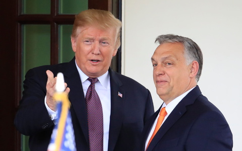 Der damalige US-Präsident Donald Trump (l) und Ungarns Ministerpräsident Viktor Orban: Die beiden Rechtspopulisten haben politisch viel gemeinsam (Archivbild). - Foto: Manuel Balce Ceneta/AP/dpa