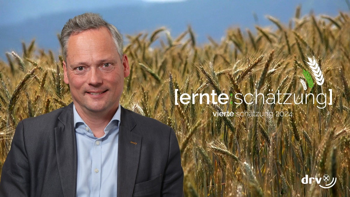 Vierte DRV-Ernteschätzung 2024 / Niederschläge wirken sich nicht auf Erntemenge aus - Foto: presseportal.de