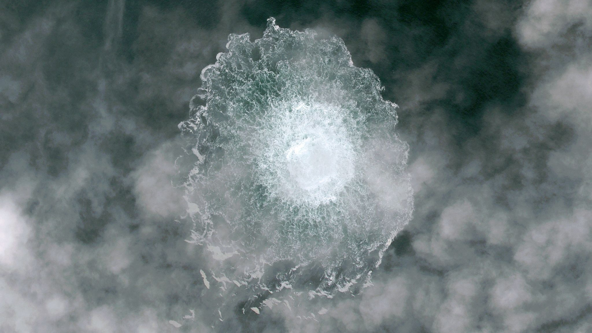 Im September 2022 hatte es Explosionen an den Nord-Stream-Gasleitungen gegeben, die von Russland nach Deutschland führen. Aus mehreren Lecks waren tagelang große Mengen Gas ausgetreten. - Foto: -/ESA/dpa