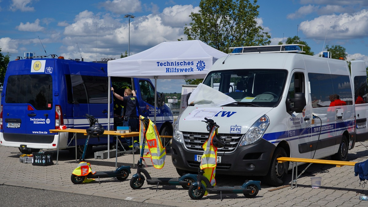 THW LV BW: Technisches Hilfswerk (THW) - Unterstützung für eine sichere EURO 2024 - Foto: presseportal.de