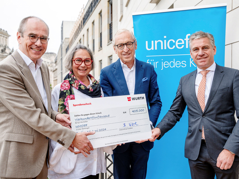 Würth-Gruppe spendet an UNICEF - Foto: UNICEF/Zimmermann über pressetext.de