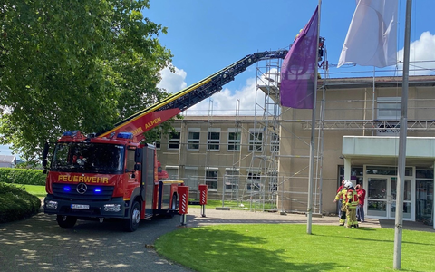 FW Alpen: Ausgelöste Brandmeldeanlage - Foto: presseportal.de