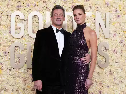 Jon Hamm und Anna Osceola  hatten sich beim Dreh der finalen Folge der Dramaserie «Mad Men» kennengelernt. - Foto: Jordan Strauss/Invision via AP/dpa