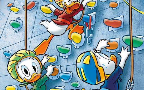 Adrenalin-Kick an der Kletterwand - im Lustigen Taschenbuch mit Egmont Ehapa Media! - Foto: presseportal.de