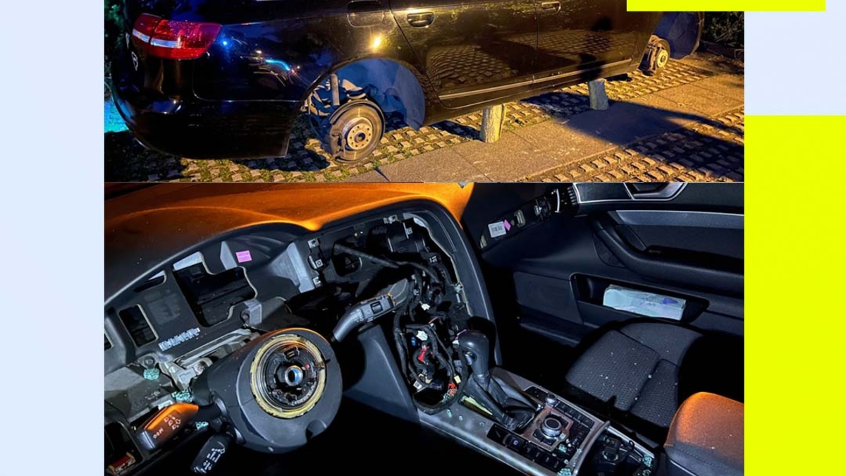 POL-DU: Röttgersbach: Unbekannte schlachten geparktes Auto aus - Foto: presseportal.de