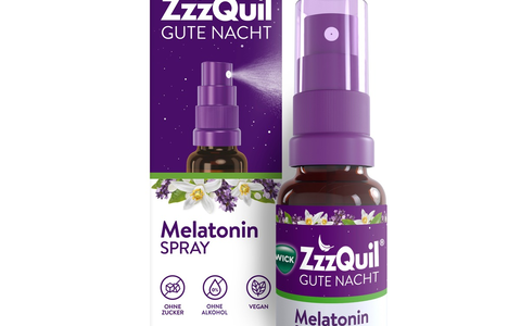 NEU: WICK ZzzQuil® Gute Nacht Spray mit Melatonin / Die Einschlafhilfe* im einfach anzuwendenden Sprayformat - Foto: presseportal.de
