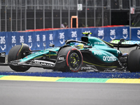 Aston-Martin-Pilot Fernando Alonso hofft auf ein gutes Ergebnis beim Rennen in Bacelona. - Foto: Jacques Boissinot/The Canadian Press via AP/dpa