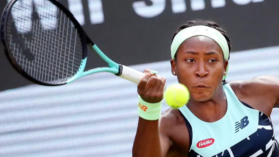 Hat sich mit 7:6 (8:6), 6:2 gegen die Russin Jekaterina Alexandrowa durchgesetzt: Die US-Amerikanerin Coco Gauff. - Bild: Wolfgang Kumm/dpa