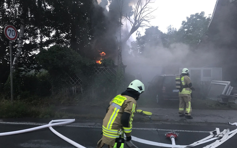FW-BOT: Brand an einer Garage in Kirchhellen - Foto: presseportal.de