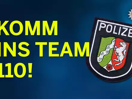 POL-GT: Komm ins Team 110! - Polizei NRW Die Polizei Gütersloh wirbt für Nachwuchs - Foto: presseportal.de
