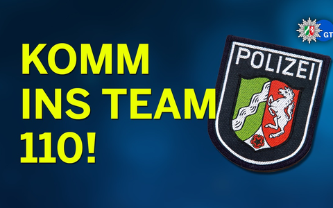 POL-GT: Komm ins Team 110! - Polizei NRW Die Polizei Gütersloh wirbt für Nachwuchs - Foto: presseportal.de