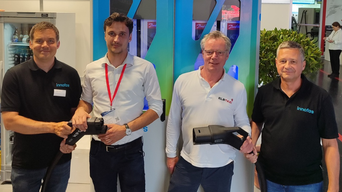 Elbtaxi GmbH und innofas GmbH kündigen strategische Partnerschaft auf der Power2Drive an - Foto: presseportal.de