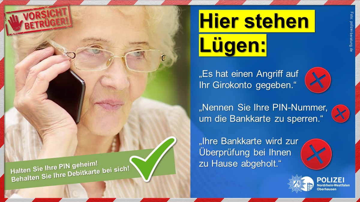 POL-OB: Polizei und Stadtsparkasse - Kooperationspartner für die Sicherheit in Oberhausen - Foto: presseportal.de