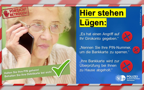 POL-OB: Polizei und Stadtsparkasse - Kooperationspartner für die Sicherheit in Oberhausen - Foto: presseportal.de