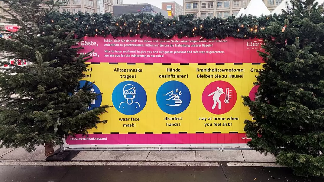 Weihnachtsmarkt unter Corona-Bedingungen (Archiv) - Bild: über dts Nachrichtenagentur