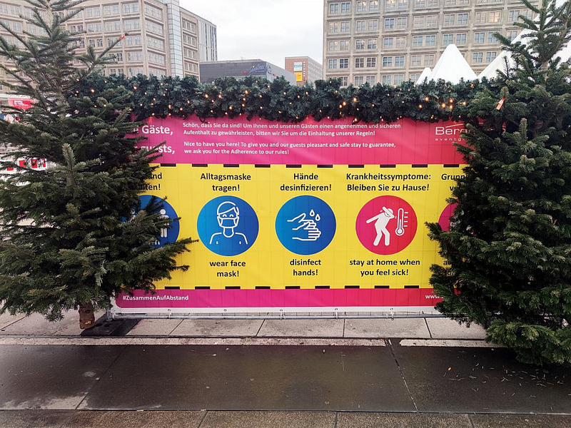 Weihnachtsmarkt unter Corona-Bedingungen (Archiv) - Foto: über dts Nachrichtenagentur