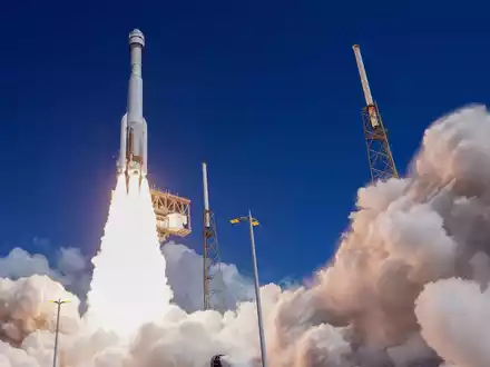 Der Starliner auf dem Weg zur ISS. (Archivbild) - Foto: John Raoux/AP/dpa