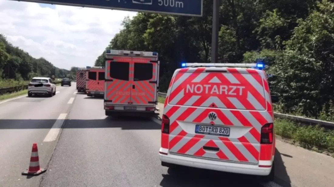 FW-BOT: Verkehrsunfall mit mehreren PKW auf der BAB 31 - Bild: presseportal.de