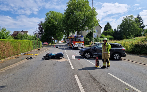 FW Menden: Tödlicher Verkehrsunfall auf der Werler Straße - Foto: presseportal.de