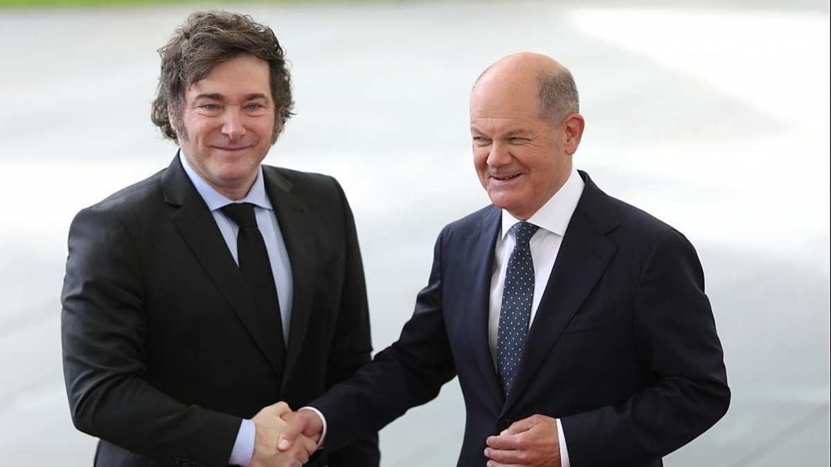 Javier Milei und Olaf Scholz am 23.06.2024 - Foto: über dts Nachrichtenagentur