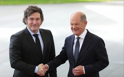 Javier Milei und Olaf Scholz am 23.06.2024 - Foto: über dts Nachrichtenagentur