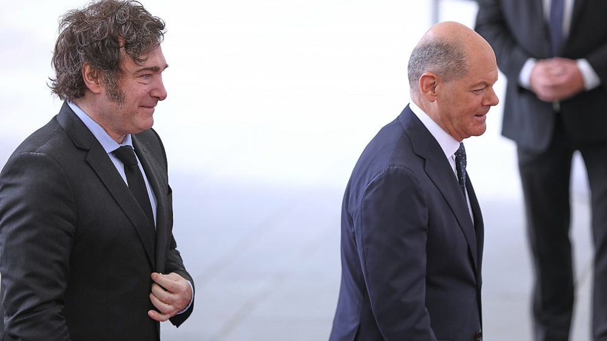 Javier Milei und Olaf Scholz am 23.06.2024 - Foto: über dts Nachrichtenagentur