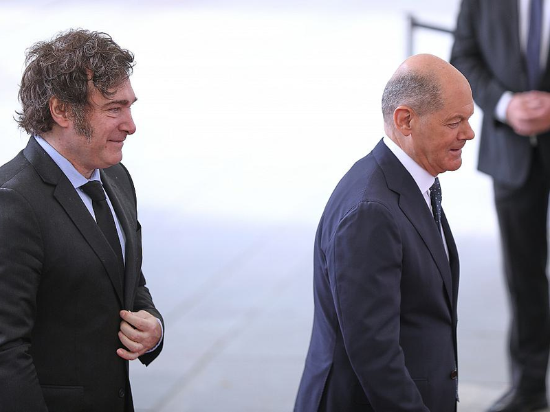 Javier Milei und Olaf Scholz am 23.06.2024 - Foto: über dts Nachrichtenagentur