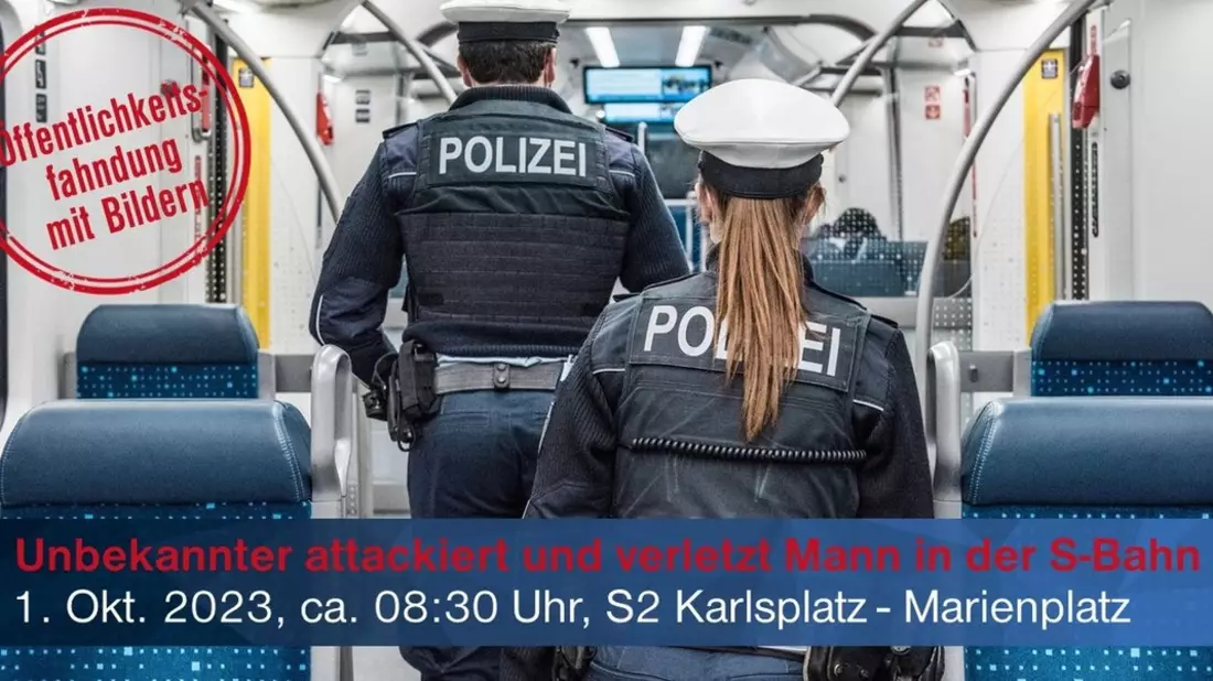 Bundespolizeidirektion München: Fahndungsaufruf mit Bild - Bundespolizei sucht nach Schläger - Bild: presseportal.de