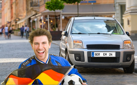 Die EM kommt im Straßenverkehr an - KennzeichenStar.de verzeichnet starke Nachfrage nach EM 24 Wunschkennzeichen - Foto: presseportal.de