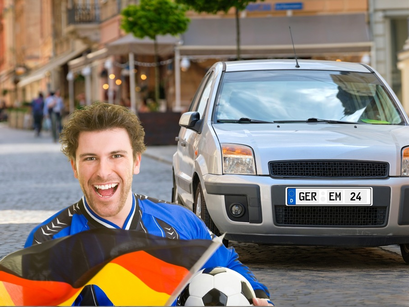 Die EM kommt im Straßenverkehr an - KennzeichenStar.de verzeichnet starke Nachfrage nach EM 24 Wunschkennzeichen - Foto: presseportal.de