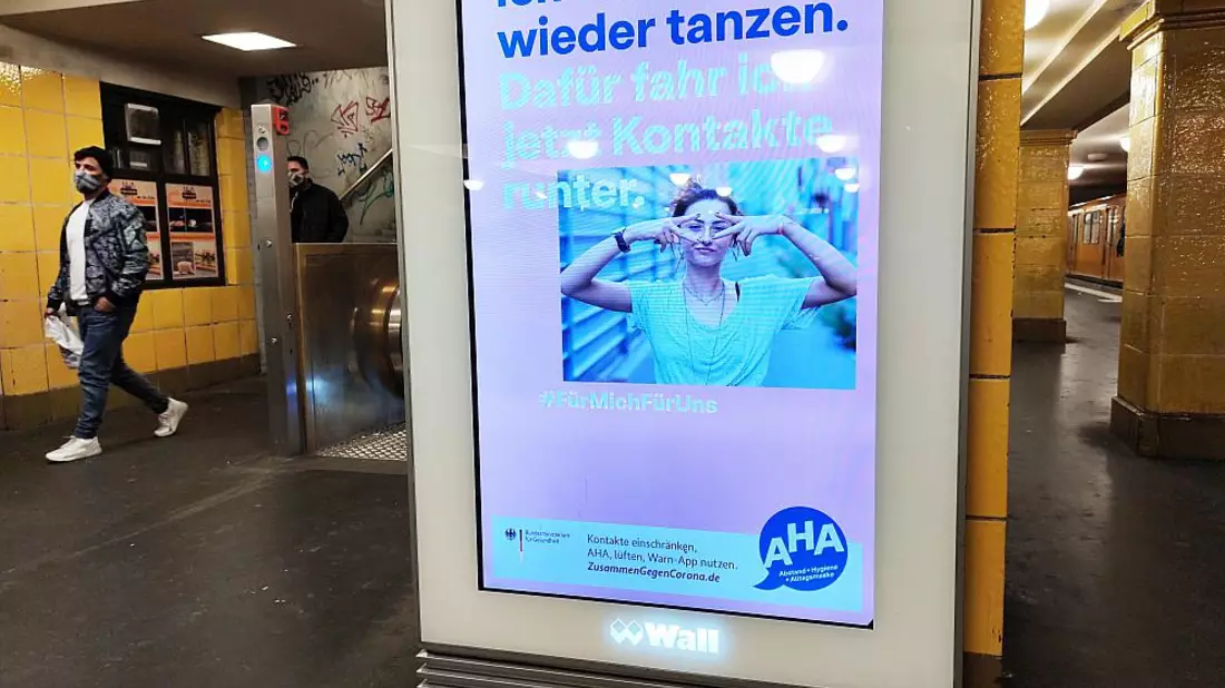 Corona-Werbung der Bundesregierung (Archiv) - Bild: über dts Nachrichtenagentur