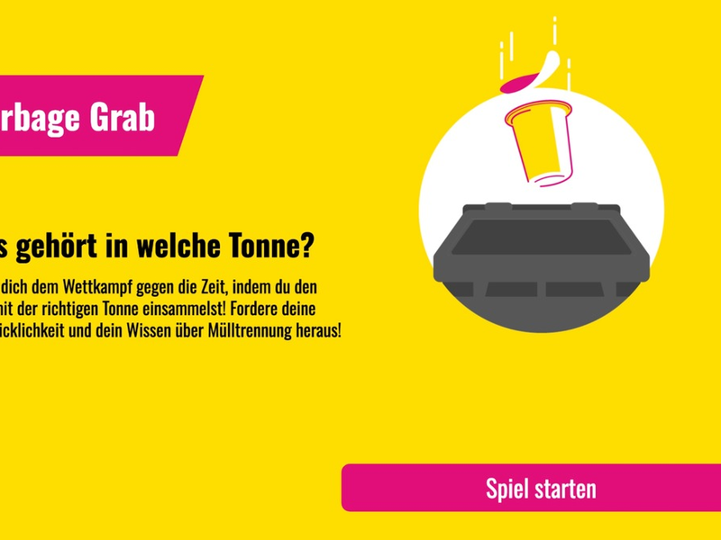 Blitzschneller Trennspaß: Neues Online-Spiel Garbage Grab trainiert richtige Mülltrennung und Geschicklichkeit - Foto: presseportal.de