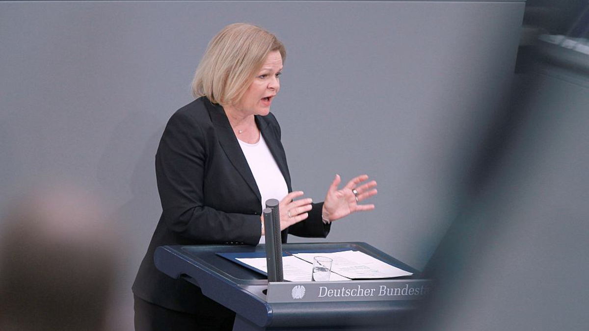 Nancy Faeser (Archiv) - Foto: über dts Nachrichtenagentur